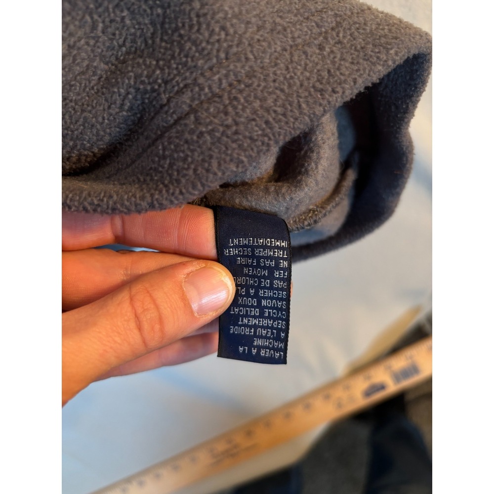 VTG 90s Tommy Hilfiger Outdoors Expedition Fleece Jacket Mens LG Synchilla Snap - Picture 13 of 16